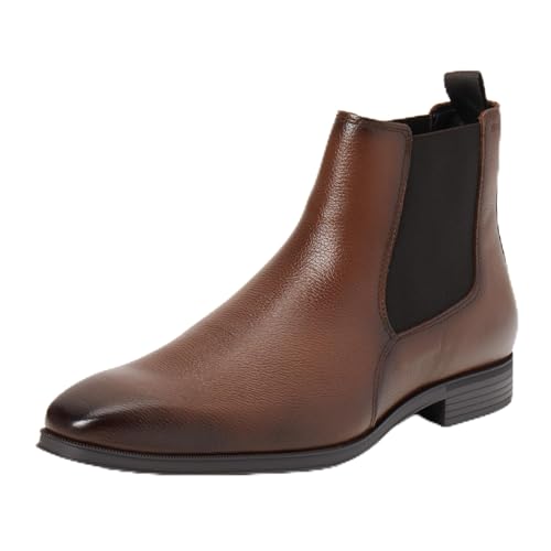 BOSS Herren Theon_cheb_gr Chelsea_Boot, Medium Brown, 43 EU von BOSS
