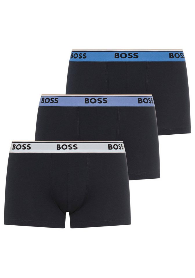 BOSS Trunk (Packung, 3-St) aus Stretch-Baumwolle mit Logo-Bund, mittlere Bundhöhe von BOSS