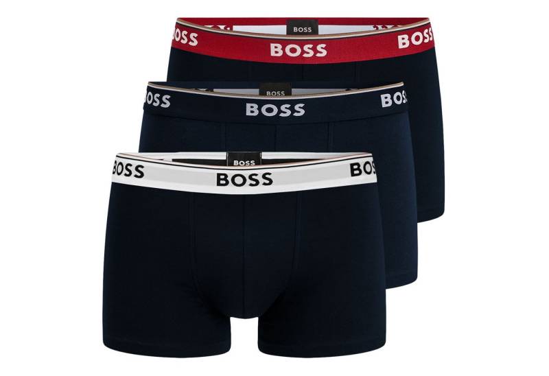 BOSS Trunk 3er Pack Trunk Power (3-St) mit eingesticktem Markenschriftzug am Bund von BOSS