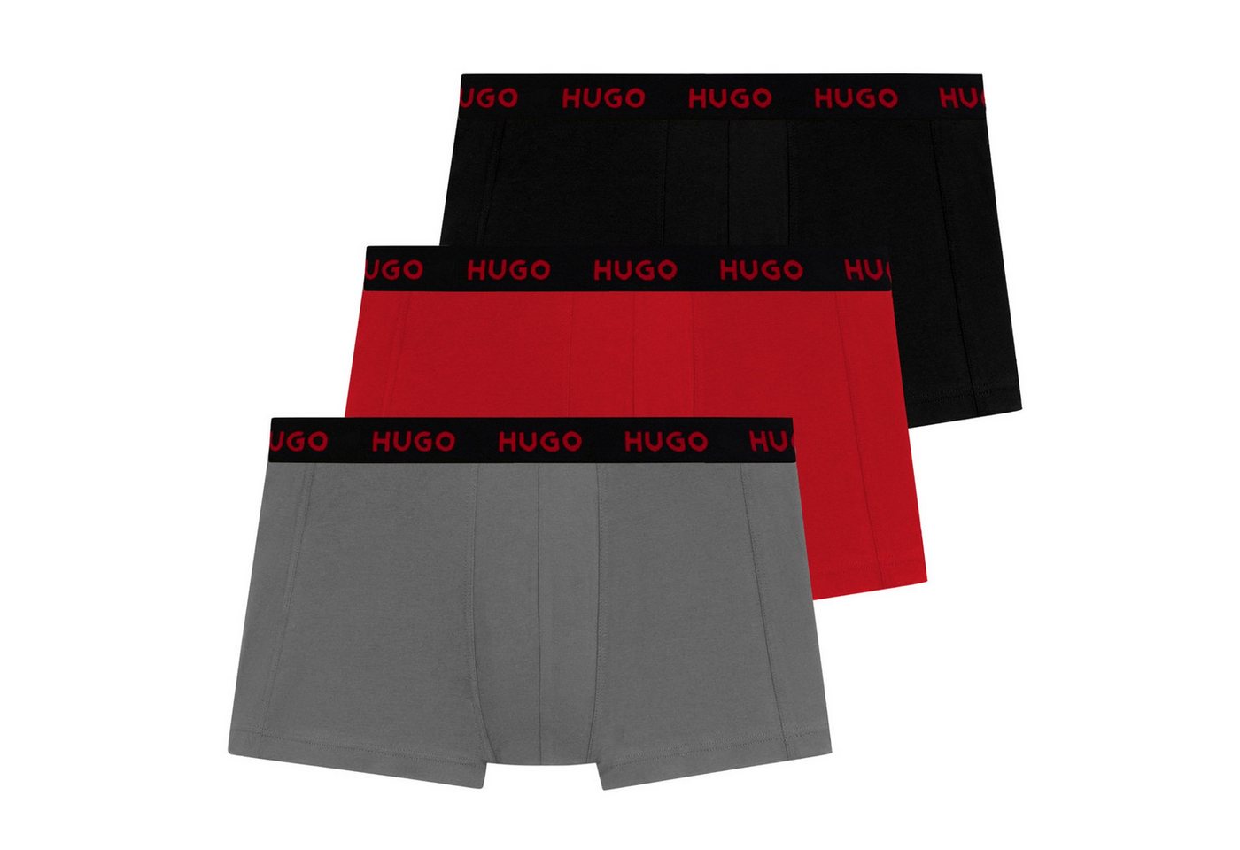BOSS Trunk 3er Pack Trunk Triplet (3-St) mit eingesticktem Markenschriftzug am Bund von BOSS