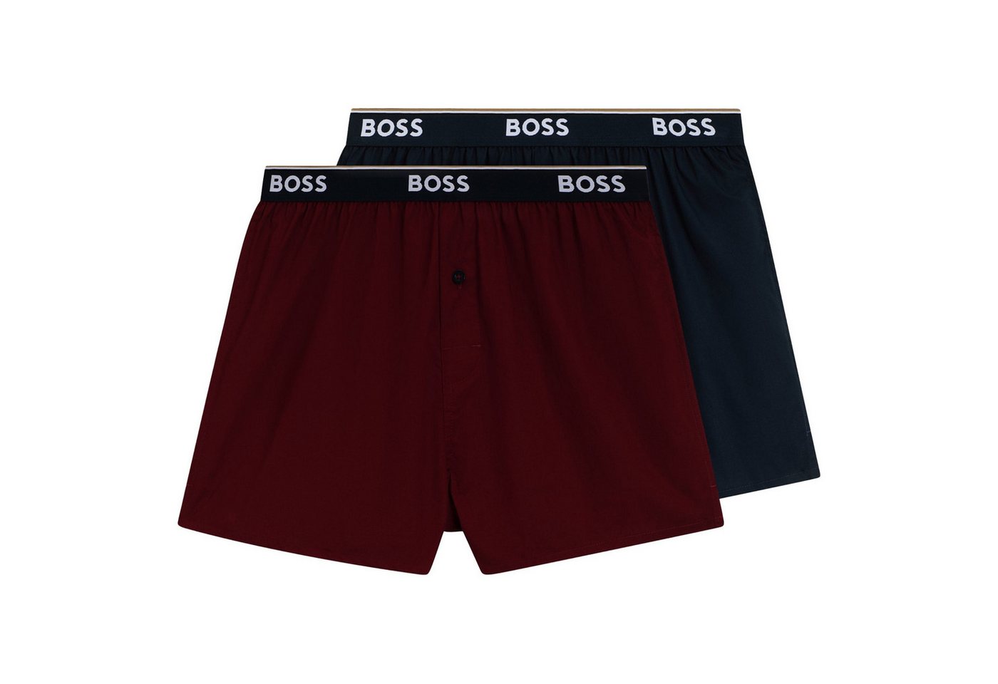 BOSS Trunk Boxer Shorts EW (2-St) mit umlaufenden Markenschriftzug von BOSS