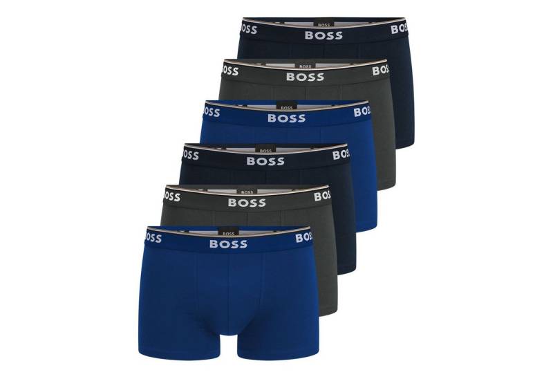 BOSS Trunk Cotton Stretch (6-St) mit umlaufend eingewebtem Markenschriftzug von BOSS