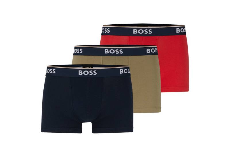 BOSS Trunk Cotton Stretch (Packung, 3-St., 3er-Pack) Power Multi Pack Boxer kurzes Bein von BOSS