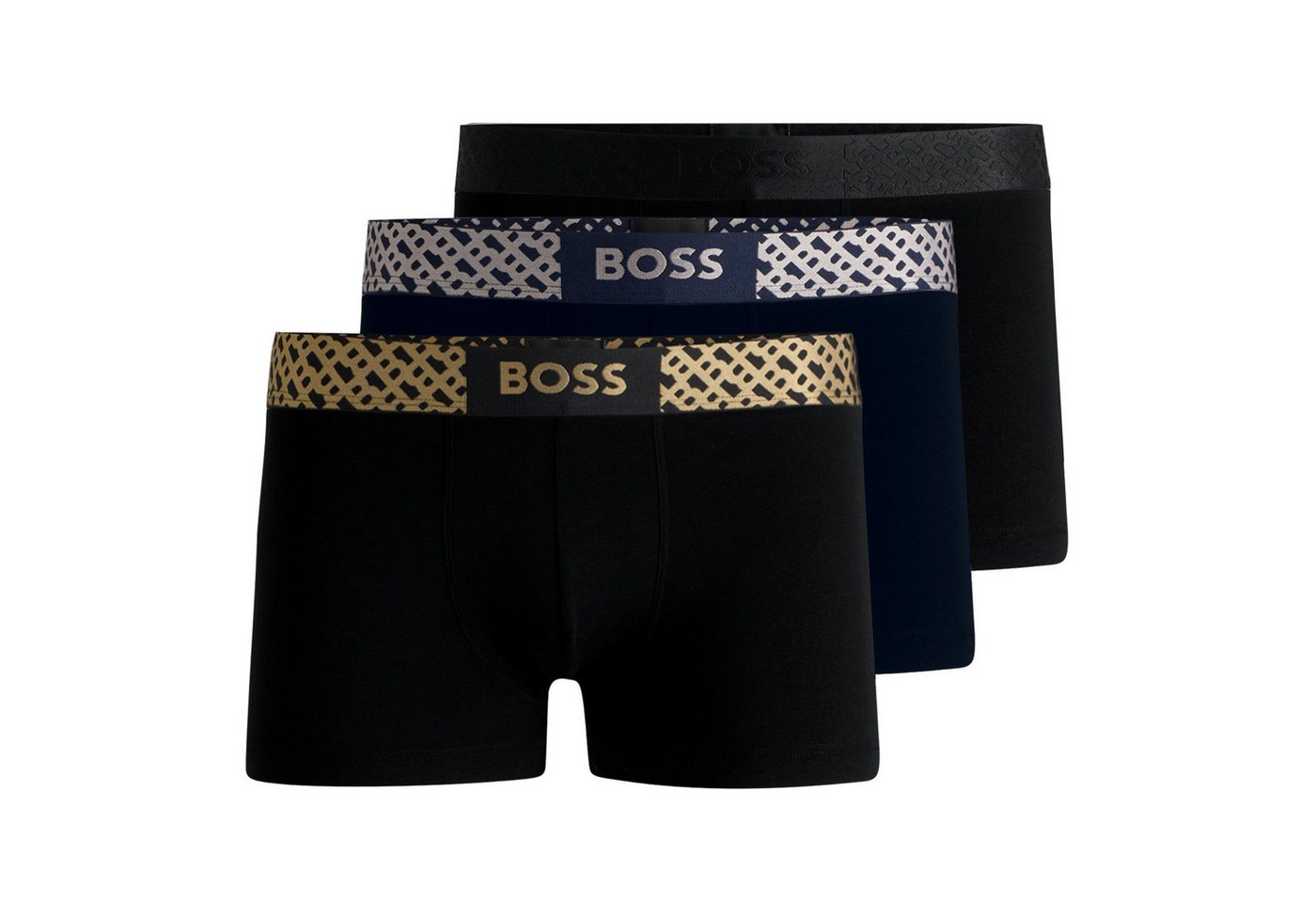 BOSS Trunk Trunk Gift (3-St., 3 Stück) mit Metallicbund von BOSS