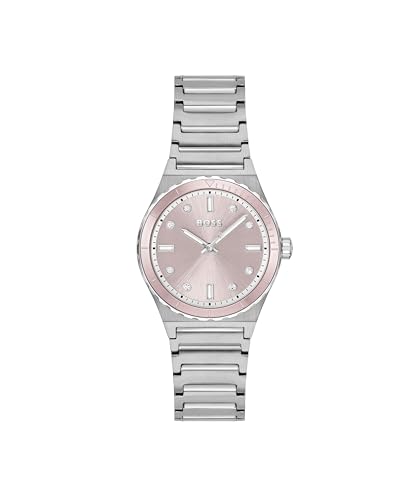 BOSS Uhr mit DREI-Zeiger-Quarzwerk für Damen Kollektion Candor Ladies Sport mit Silbernes Edelstahlarmband - 1502788 BOSS Uhr mit DREI-Zeiger-Quarzwerk für Damen Kollektion Candor Ladies Sport mit Silbernes Edelstahlarmband - 1502788 von BOSS