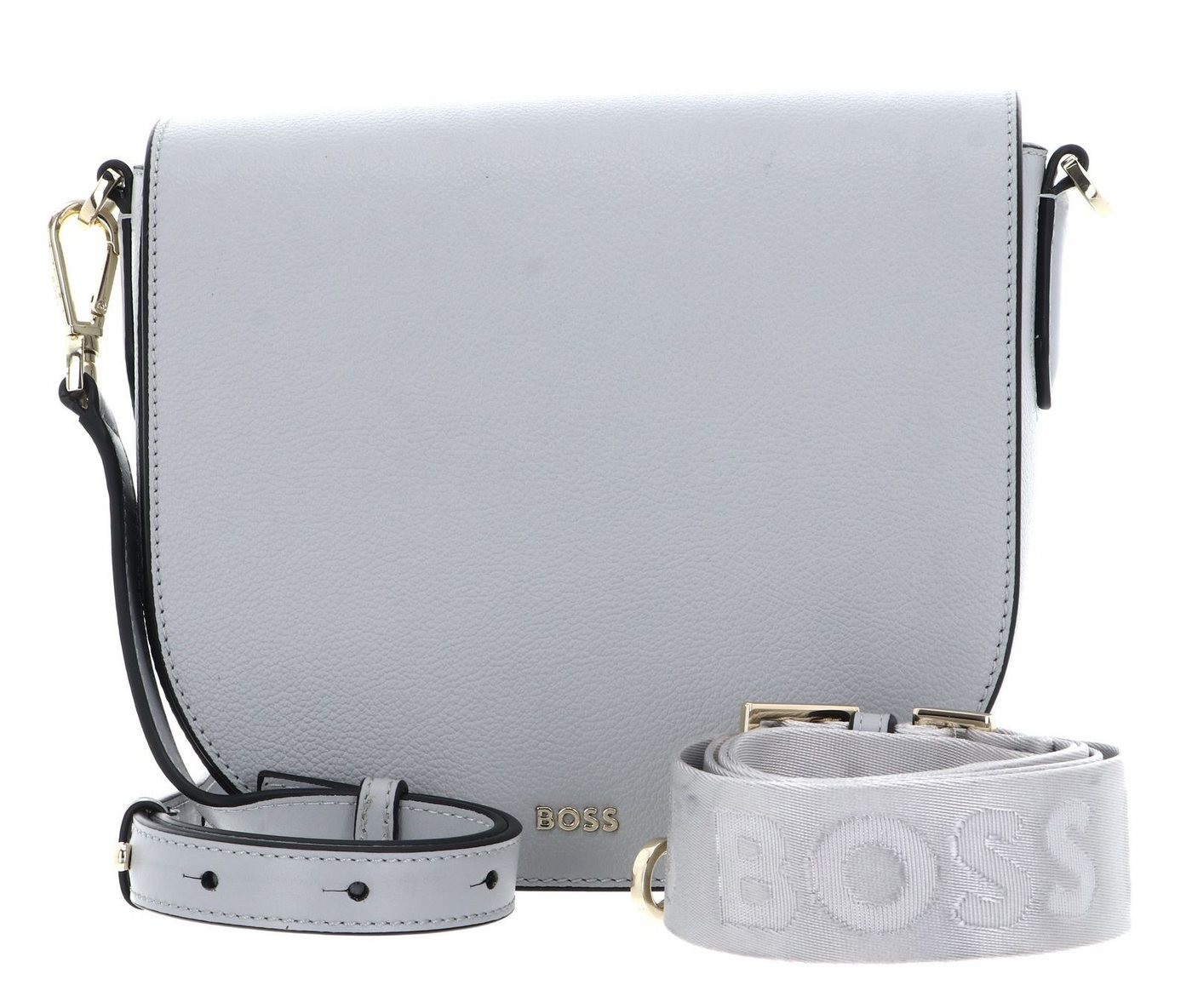 BOSS Umhängetasche Flap Xbody BM, aus echtem Rindsleder von BOSS