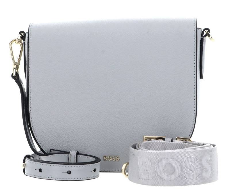 BOSS Umhängetasche Flap Xbody BM, aus echtem Rindsleder von BOSS