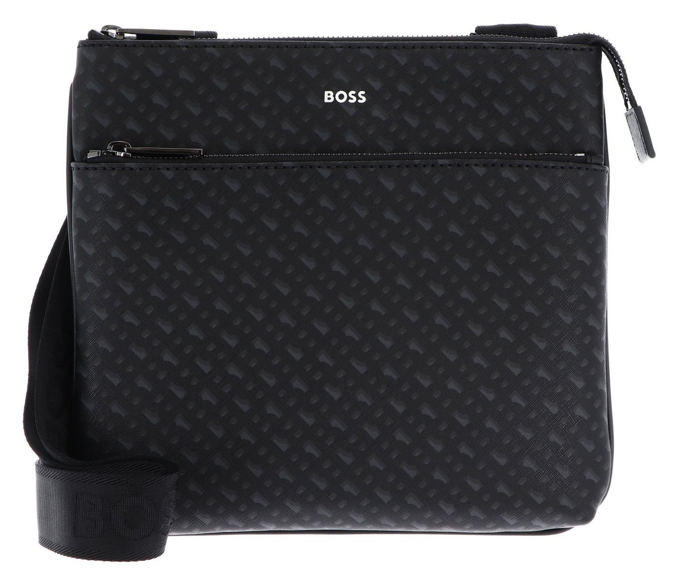 BOSS Umhängetasche MN Envelope Bag, aus echtem Leder von BOSS