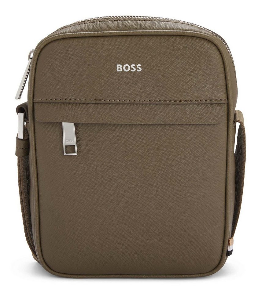 BOSS Umhängetasche Reporter With Zip, aus echtem Leder von BOSS