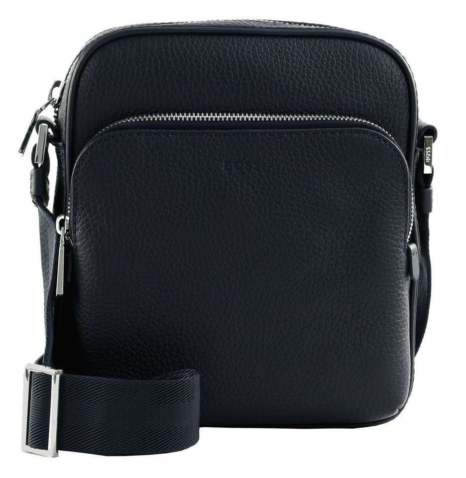 BOSS Umhängetasche Reporterbag With Zip, aus echtem Rindsleder von BOSS