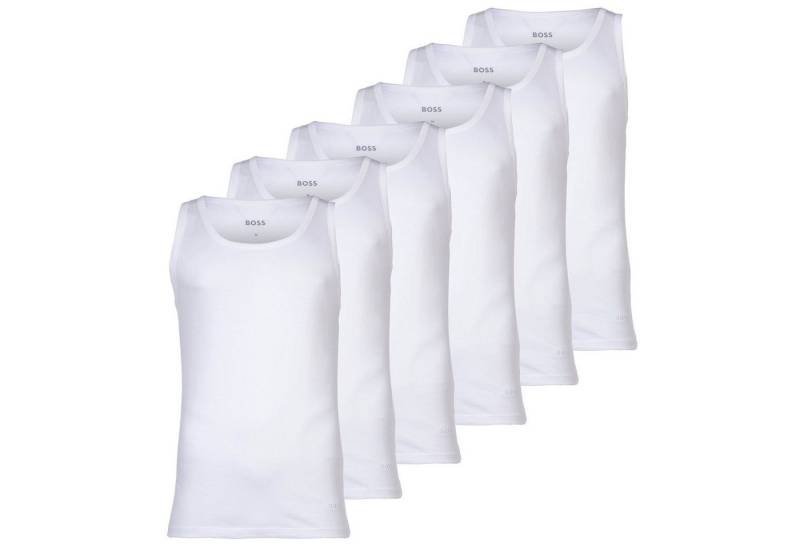 BOSS Unterhemd Herren Unterhemd 6er Pack Baumwolle (Packung, 6er Pack) von BOSS