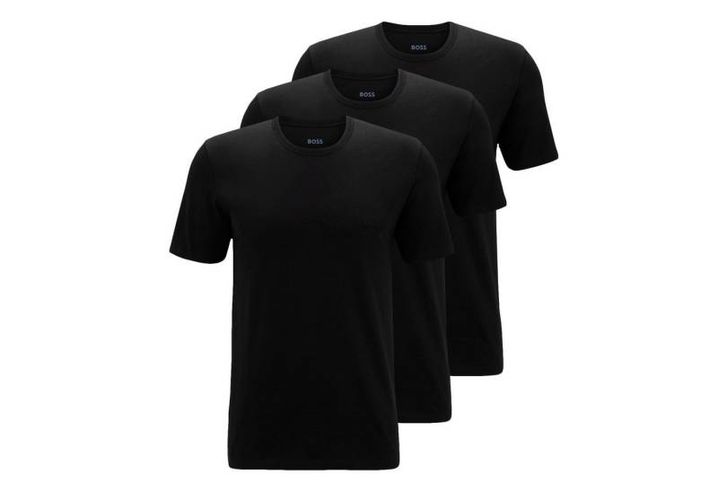 BOSS Unterziehshirt Classic T-Shirt (3-St) mit fein geripptem Rundhalsausschnitt von BOSS
