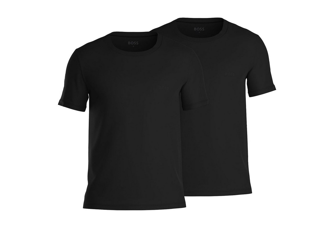 BOSS Unterziehshirt T-Shirt RN 2P Comfort (Doppelpack, 2-St., 2er-Pack) Herren Shirt Kurzarm aus reiner Baumwolle von BOSS