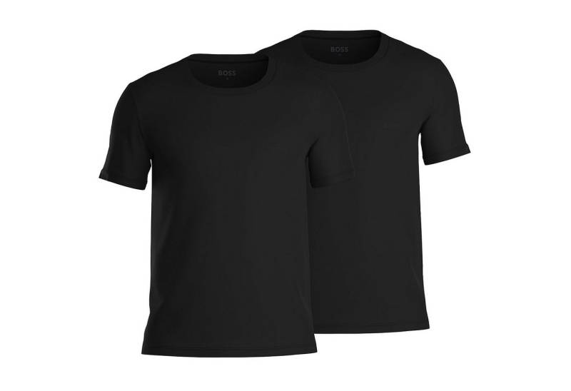 BOSS Unterziehshirt T-Shirt RN 2P Comfort (Doppelpack, 2-St., 2er-Pack) Herren Shirt Kurzarm aus reiner Baumwolle von BOSS
