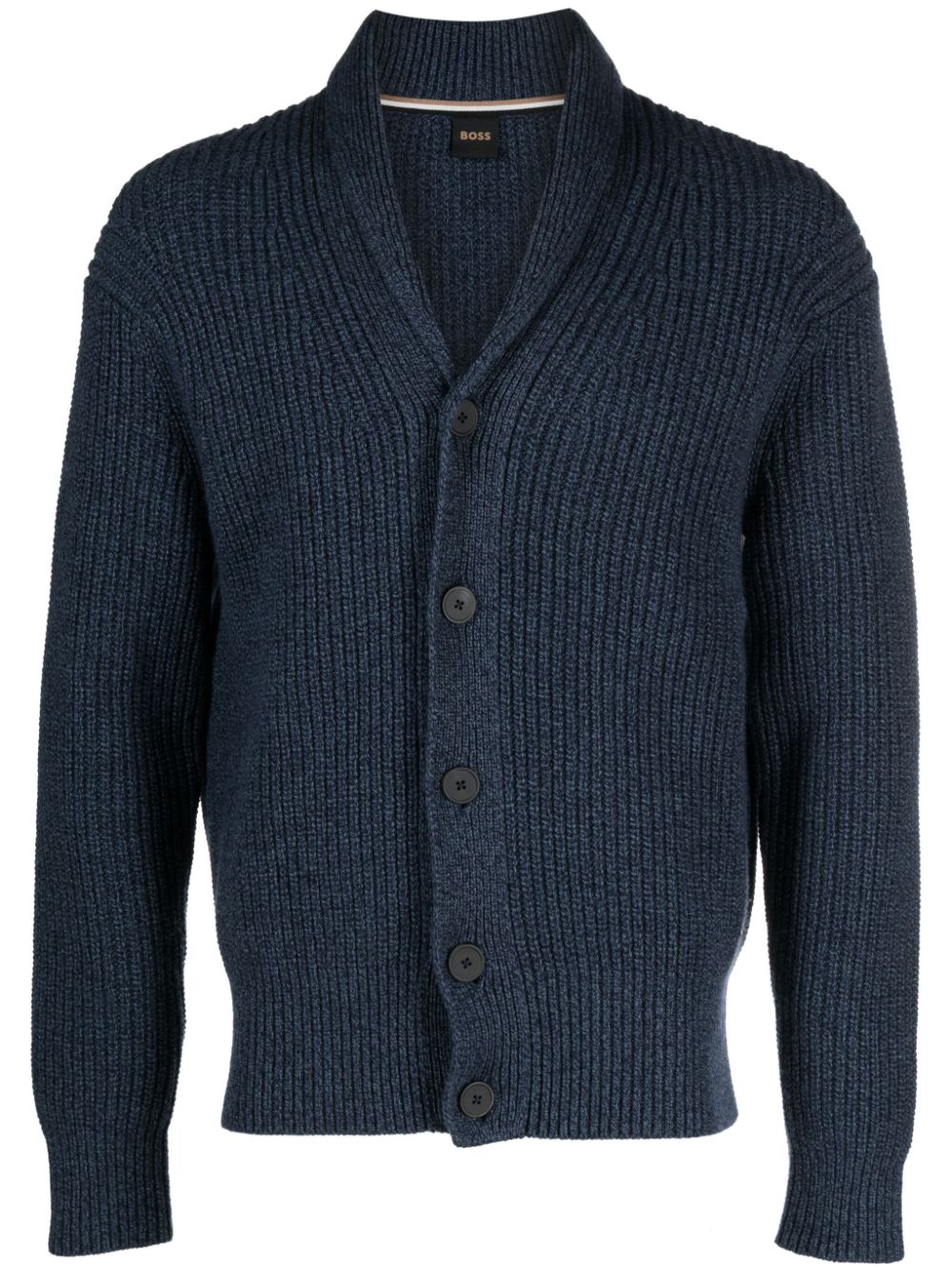 BOSS Cardigan mit V-Ausschnitt - Blau von BOSS