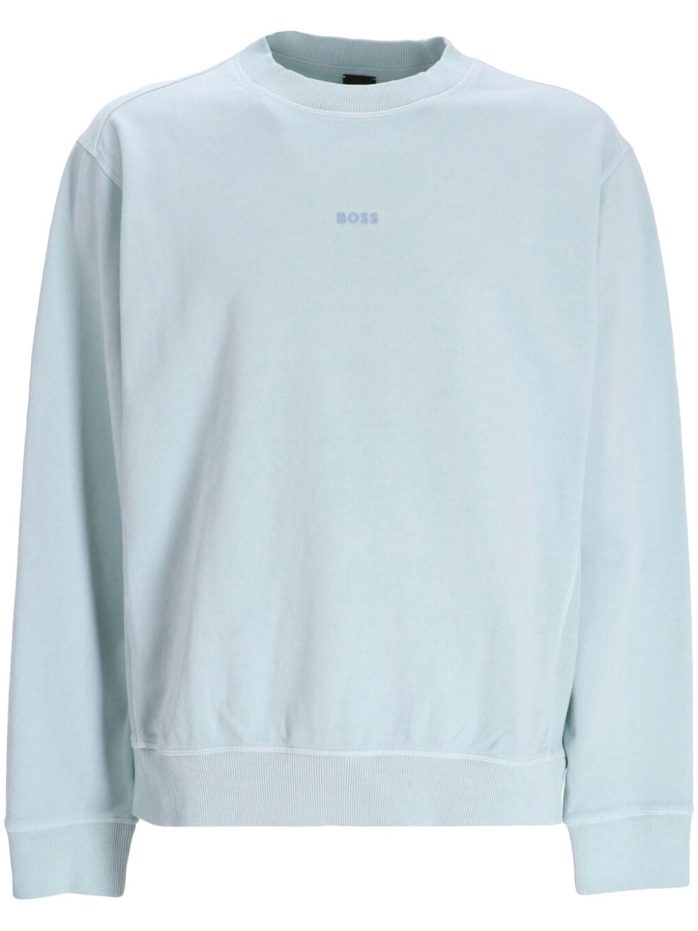 BOSS Wefade Sweatshirt mit Logo-Print - Blau von BOSS