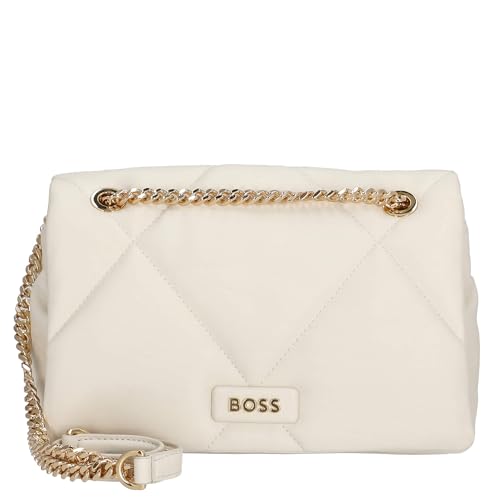 BOSS Weiblich Abelie Flap Crossb. Crossbody, Open White von BOSS