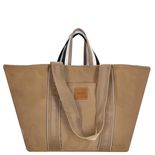 BOSS Weiblich Deva EW P. Tote_Bag, Medium Beige von BOSS