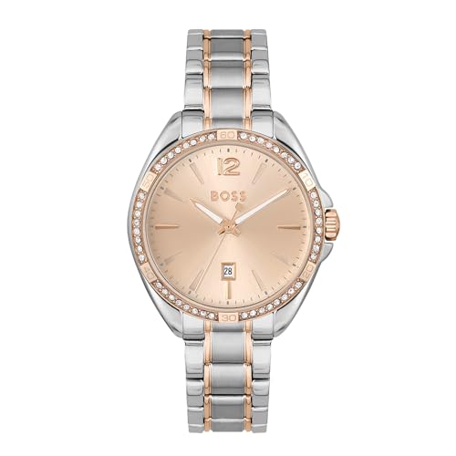 BOSS Analog Quarzuhr für Damen Kollektion Felina mit Zweifarbiges Edelstahlarmband - 1502622 BOSS Analog Quarzuhr für Damen Kollektion Felina mit Zweifarbiges Edelstahlarmband - 1502622 von BOSS