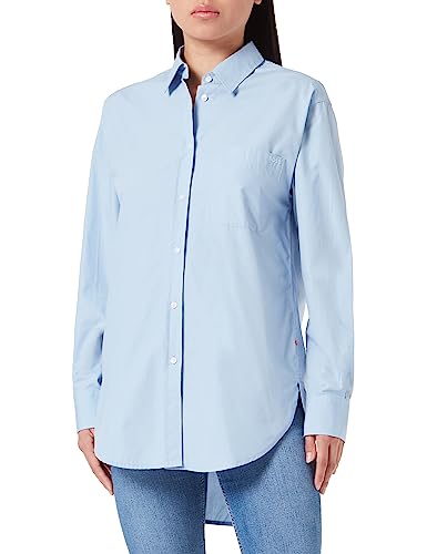 BOSS Women's C_Bostucci Blouse, Light/Pastel Blue450, 36 von BOSS