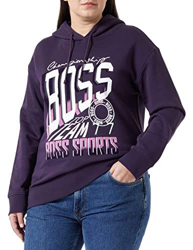 BOSS Women's C_Edelight_Party Sweatshirt, Dark Purple506, L von BOSS