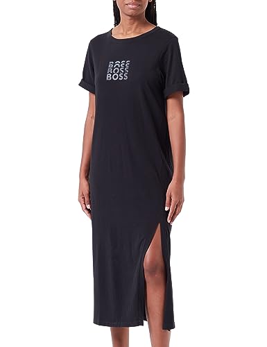 BOSS Women's C_Edress_Print Jersey_Dress, Black1, L von BOSS