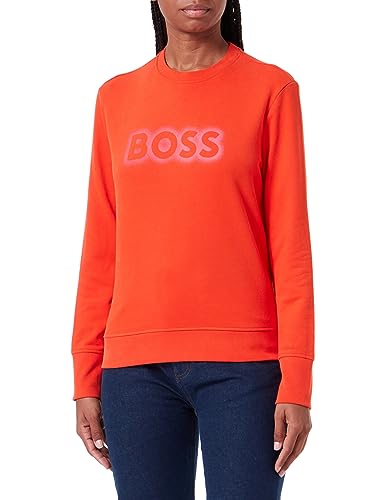 BOSS Women's C_Elaboss_6 Sweatshirt, Bright Orange821, S von BOSS