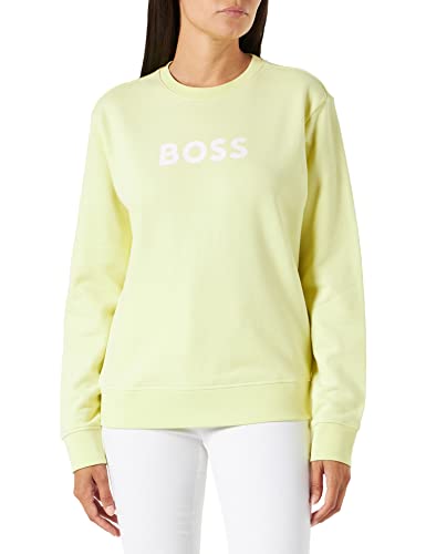 BOSS Women's C_Elaboss_6 Sweatshirt, Medium Yellow, S von BOSS