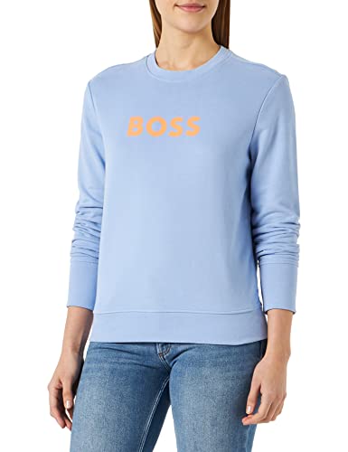 BOSS Women's C_Elaboss_6 Sweatshirt, Open Blue472, L von BOSS