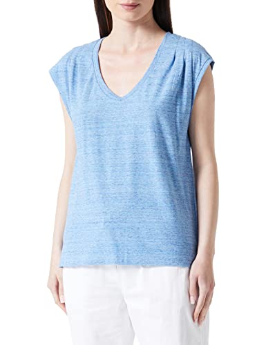 BOSS Women's C_Eliv_Print T-Shirt, Light/Pastel Blue450, L von BOSS