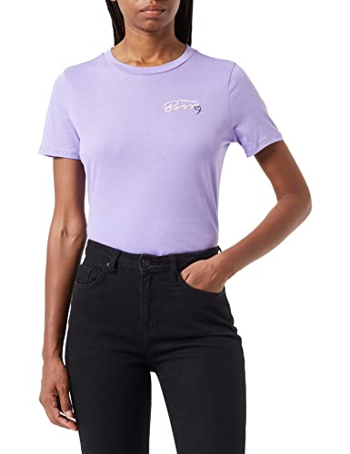 BOSS Women's C_Elogo_Motive Sweatshirt, Bright Purple, M von BOSS