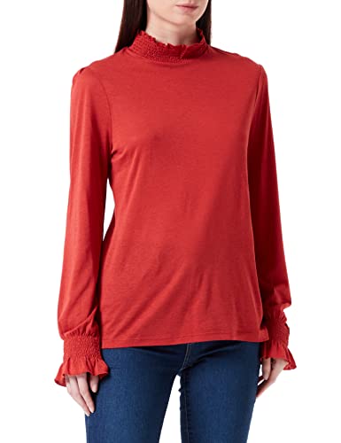 BOSS Women's C_Emas Jersey-Top, Medium Red, L von BOSS