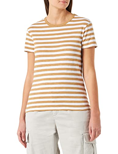 BOSS Women's C_Esla_Striped T_Shirt, Open Miscellaneous979, L von BOSS