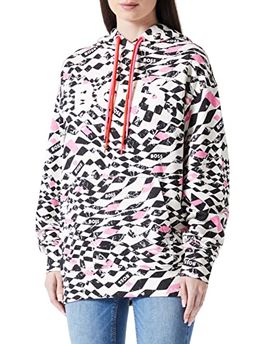 BOSS Women's C_Etea_AOP Sweatshirt, Open Miscellaneous962, XL von BOSS