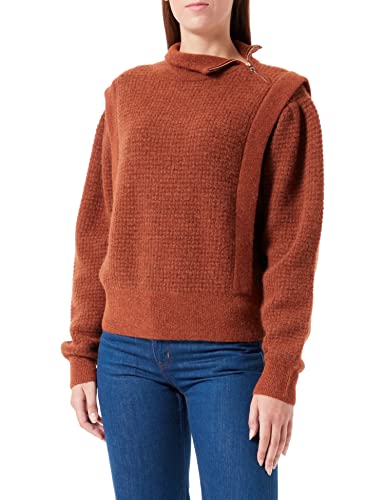 BOSS Women's C_Farmenia Sweater, Medium Brown, M von BOSS