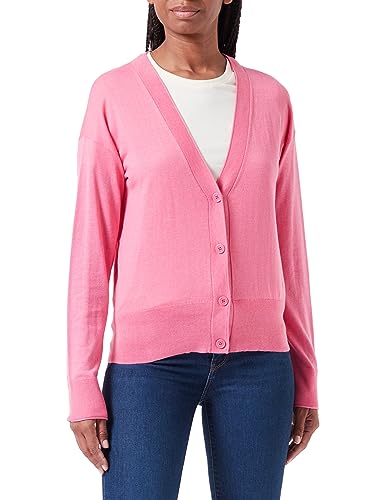 BOSS Women's C_Fedasa Knitted-Cardigan, Medium Pink668, M von BOSS