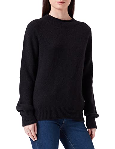 BOSS Women's C_Fesperanzan Sweater, Black, L von BOSS