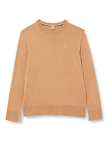 BOSS Women's C_Fibinnan Sweater, Medium Beige, L von BOSS