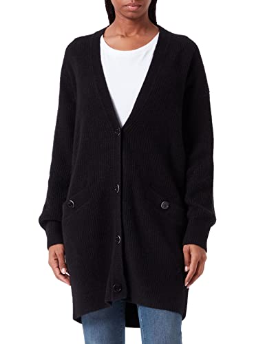 BOSS Women's C_Figeria Cardigan Sweater, Black, L von BOSS