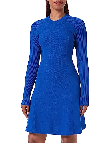 BOSS Women's C_Firoko Knitted_Dress, Open Blue463, L von BOSS