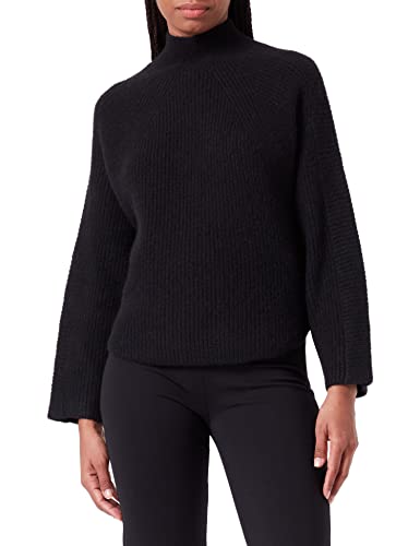 BOSS Women's C_Folanda Sweater, Black, L von BOSS