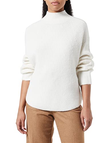 BOSS Women's C_Folanda Sweater, Open White, L von BOSS