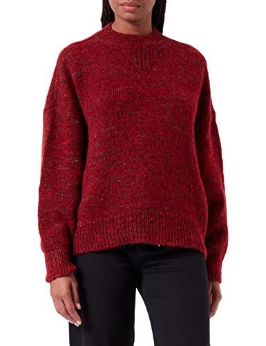 BOSS Women's C_Franzetta Sweater, Bright Red, L von BOSS