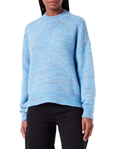 BOSS Women's C_Franzetta Sweater, Hellblau, L von BOSS