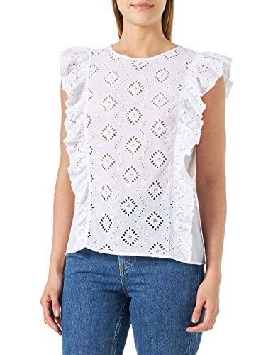 BOSS Women's C_Ilaca TOP, White100, 38 von BOSS