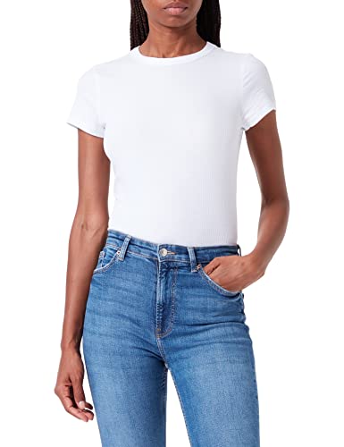 BOSS Women's Ecoya T-Shirt, White, L von BOSS