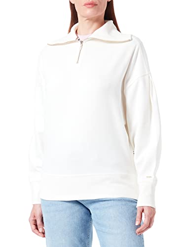 BOSS Women's Emiros Sweatshirt, Open White, L von BOSS