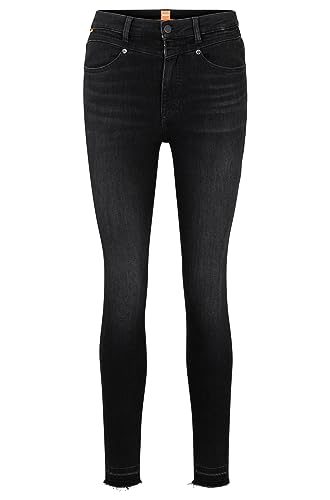 BOSS Women's KITT HR BC Jeans_Trousers, Black2, 28-32 von BOSS