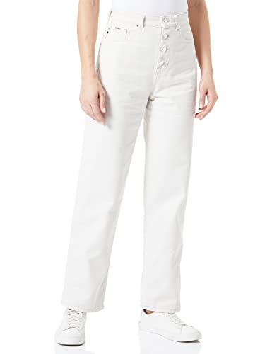 BOSS Women's MODERN Barrel 4.0 Jeans-Trousers, Light/Pastel Grey, 24 von BOSS