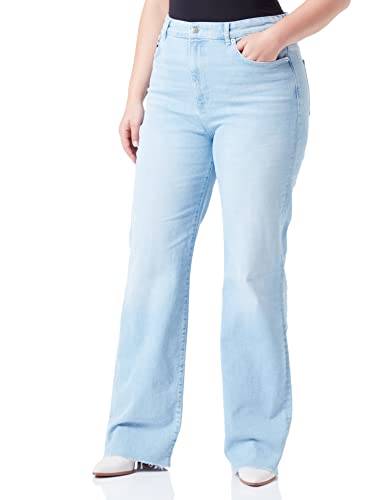 BOSS Women's Marlene Wide HR 1.1 Jeans_Trousers, Turquoise/Aqua440, 24 von BOSS